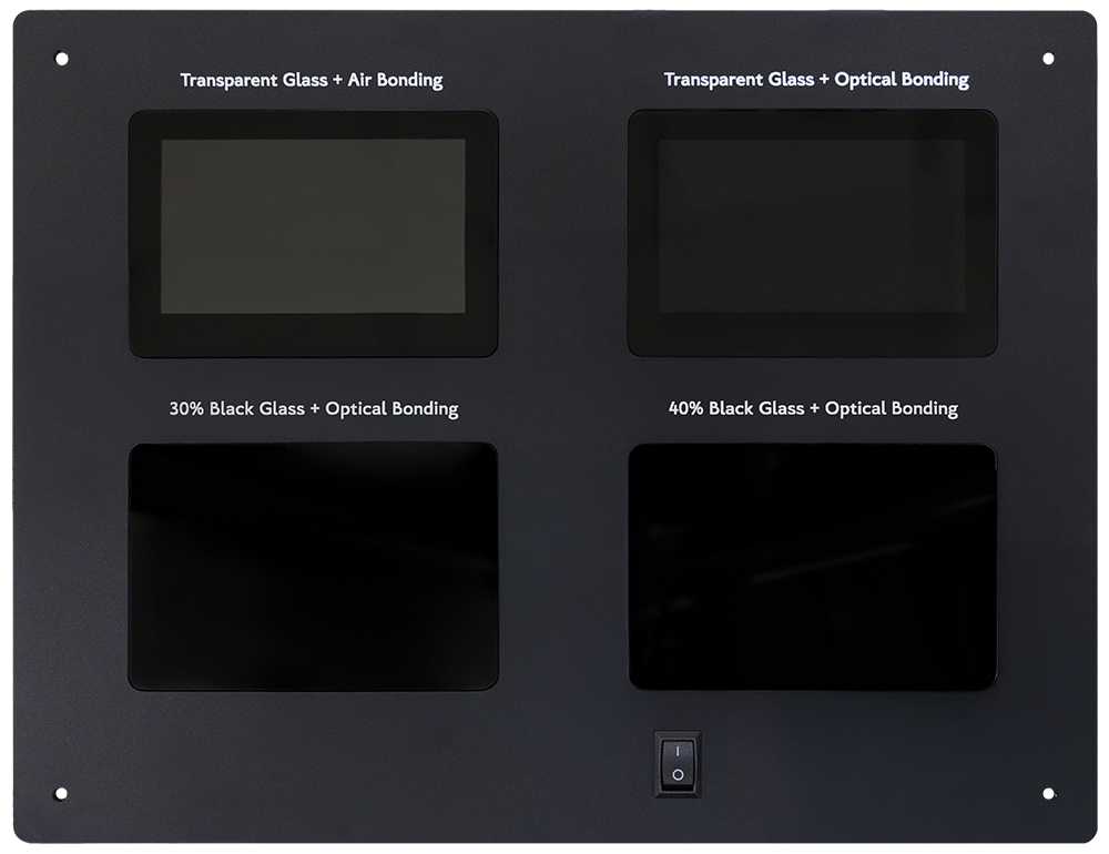 A practical comparison of the visual effect when the display is turned off - 1