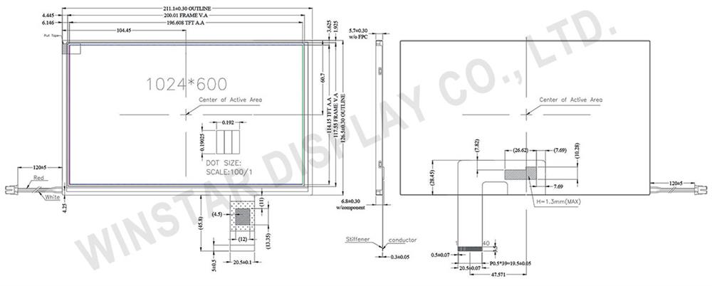 Winstar 9 inch TFT LCD Module, 9" TFT LCD